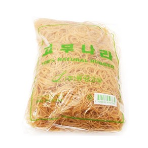 고무나라 대용량 고무줄 노랑 1kg