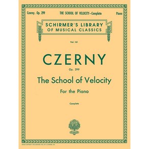 Czeny - School of Velocity Op. 299 체르니 40 피아노 악보집 Schime 셔머