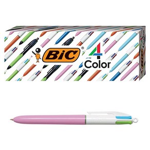 BIC 4색 볼펜 (1.0mm) 다양한 잉크 색상