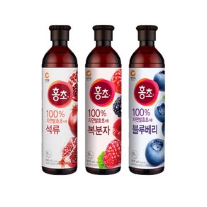 청정원 홍초 900ml 3종 (석류+복분자+블루베리) 각1개씩