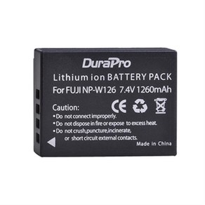 1260mAh NP-W126 배터리 Bateria NP + Fujifilm X-Pro1 XA5