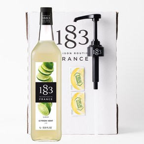 1883 라임 시럽 1000ml+1883 시럽펌프(트루시트러스 사은품)