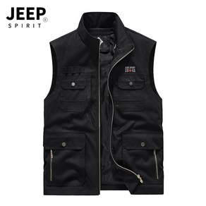 JEEP SPIRIT 지프 남녀공용 아웃도어 촬영 낚시 멀티포켓 다용도 캐주얼 조끼 JPLJ-2268+사은품