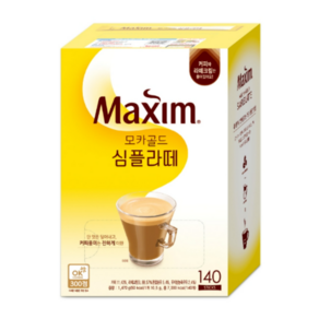 맥심 모카골드심플라떼, 10.5g, 140개입, 1개