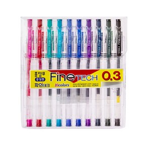 동아 홍당무 파인테크 0.3mm 10색세트 finetech 중성펜, 단품, 상세페이지 참조