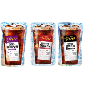 칸타타 아이스 파우치 230ml 30개입 3종 세트 (블랙10+스위트아메리카노10+헤이즐넛향10)