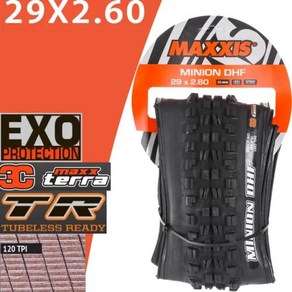 자전거 타이어 튜브 바퀴 MTB 로드 자전거 바이크 타이어 MAXXIS 미니언 DHF (M301RU) 산악 다운힐 DH DD 26x27.5x29x2.3 2.5 2.6 26 27.5, 15 29X2.6 3CT EXO TR, 1개