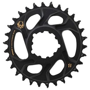 SRAM 체인 링 XSYNC 2 32T 다이렉트 마운트 3mm 오프셋 부스트 알럼 12스피드 골드, Black, 32T/3mm Offset, 1개