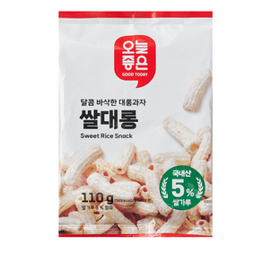 오늘좋은 쌀대롱 (110G), 4개, 110g