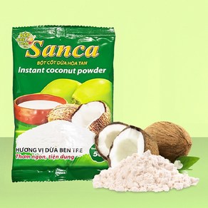 SANCA 인스턴트코코넛파우더 50g VIETNAM INSTANT COCONUT POWDER, 6개
