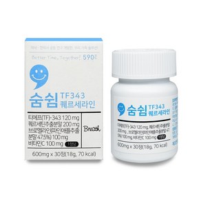 숨쉼 TF343 퀘르세라인 600mg x 30정, 1개