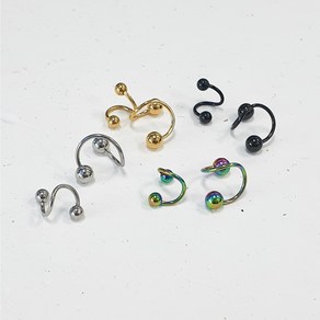 [0.8mm] 써지컬 볼꼬임 피어싱