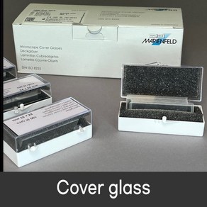 커버글라스 직사각형 24x40mm 100/pk MARIENFELD cover glass