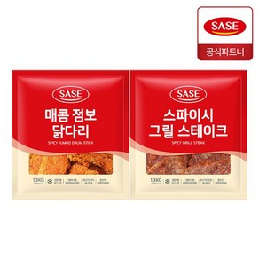 사세 매콤 점보 닭다리 1.3kg + 스파이시 그릴 스테이크 1.3kg, 1개