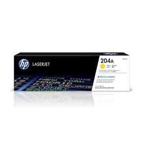 HP CF512A 노랑 정품 토너 컬러레이저프린터 HP204A MFP M154a M154nw M181fw M180n, 1개