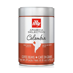 일리 콜롬비아 홀빈 커피 미디엄 로스트 원두 100% 아라비카 illy Whole Bean Coffee Colombia Medium Roast, 1개, 250mg, 홀빈(분쇄안함)
