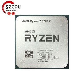 AMD 중고 라이젠 7 3700X R7 3700X 3.6 GHz 65W 7NM L3 = 32M 100 000000071 소켓 AM4, 1개