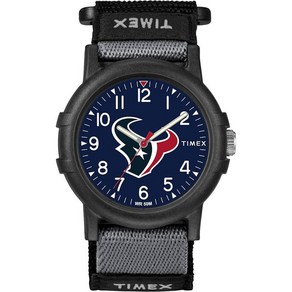 손목시계 Timex 타이맥스 타임맥스 NFL 38mm 리크루트 시계 휴스턴 텍사스 모던.