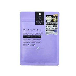 일본 QUALITY 1st DERMA LASER SUPER 더마 레이저 마스크 팩 7매입 슈퍼 엑소좀100, 1개