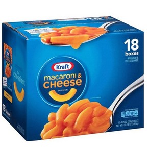 Kaft Macaoni & Cheese - 7.25 Ounces - 18 ct 크래프트 마카로니 앤 치즈 - 7.25온스 - 18ct, 205g, 18개