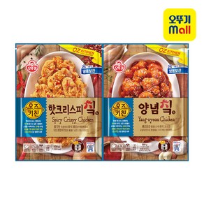 오뚜기 오즈키친 핫크리스피치킨+양념치킨, 1.08kg, 1세트