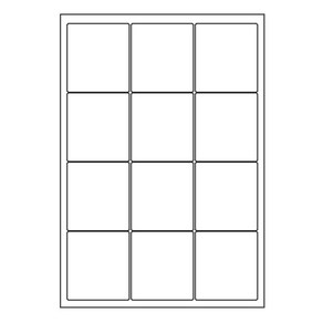 오피스라벨 A4 라벨지 12칸(3x4) 100매 흰색 물류관리용라벨 분류표기용라벨 스티커라벨 폼텍 규격 라벨용지 라벨지