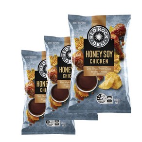 레드락델리 감자 칩 허니 소이 치킨 데리 스타일 Red Rock Deli Potato Chips Honey Soy Chicken Deli Style, 50g, 3개