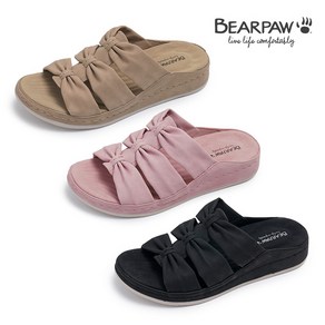 베어파우(BEARPAW) ESME 리본 쿠션슬리퍼 K2842QB-W 3종