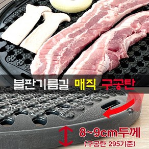 국내산 업소용 코팅 고기 불판 매직 구공탄 직화 원형 숯불 구이판 삼겹살 숯불용 구이팬 석쇠 더 벌집 고깃집 식당 영업용 캠핑 5중특허 코팅 재코팅가능 대일코팅