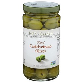 Jeffs Natuals Olives Pitted Castevetno 55 oz, 1개, 155g