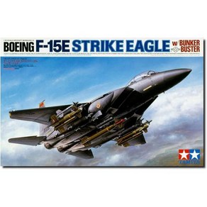 TAMIYA 타미야 1:32 미국 공군 보잉 F-15E 스트라이크 이글 벙커 버스터 프라모, 1개