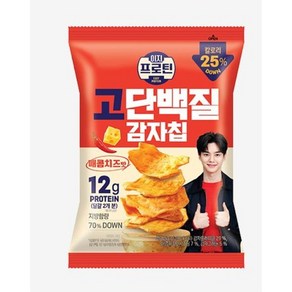 롯데웰푸드 이지프로틴 고단백질 감자칩 매콤치즈맛, 50g, 1개