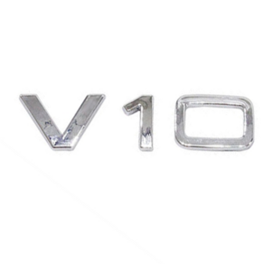 [주주파츠몰] 아우디 V6T V8T V10 V12 휀다 트렁크 레터링 엠블럼 모음 호환 용품, V10실버emblem