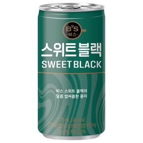 [오늘쇼핑]대일 비스 스위트블랙 커피음료 175ml 소캔/업소용, 20개