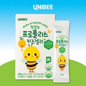 유니비이 맛있는 프로폴리스 키즈 젤리 유아 어린이 면역력 영양제 10포, 1세트, 10회분