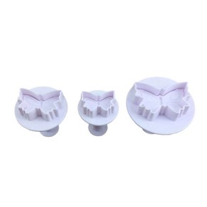 버터플라이 플런저 폰던트 커터용 3Pcs/세트 슈가크래프트 케이크 장식 도구 D