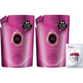 일본직발송 6. MACHERIE(마셰리) MACHERIE (마쉐리) 에어 필 샴푸 EX 리필 용 380ML x 2 개, One Size, One Colo, 2개