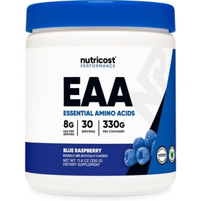 뉴트리코스트 EAA 이에이에이 BCAA 함유 필수 아미노산 보충제 블루라즈베리, 330g, 1개