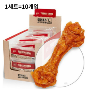 슈퍼츄 터키츄 반려동물 건조 간식 본 L, 2가지맛(소고기+칠면조), 72g, 1세트