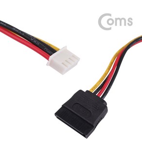 Coms ND626 Mini 4P(F) to SATA 15P(M) 전원 변환 케이블 15cm, 1개