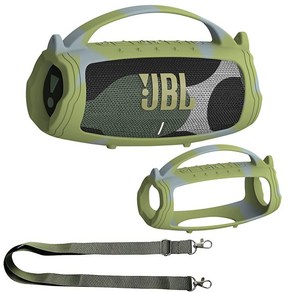 JBL Chage 5 휴대용 블루투스 스피커용 실리콘 커버 케이스 JBL Chage 5 휴대용 블루투스 스피커 액세서리용 보호 스킨 케이스 (카모플라주 케이스), 카모플라주 케이스, 카모플라주 케이스, 1개