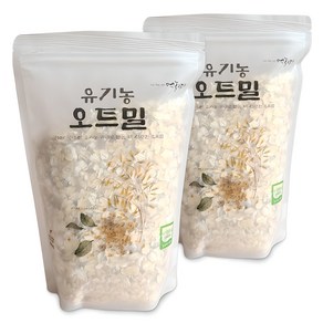 먹놀잼 국산 유기농 오트밀, 450g, 2개