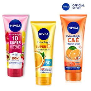 니베아 바디 엑스트라 브라이트 화이트 비타민 C E 로션 NIVEA EXTRA WHITE C&E, 1 비타민 C&E, 1개