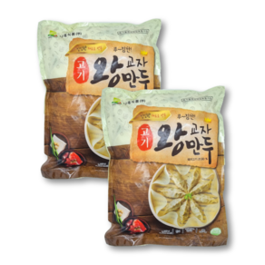 나래식품 고기 왕교자만두 1.4kgx2봉, 1.4kg, 2개