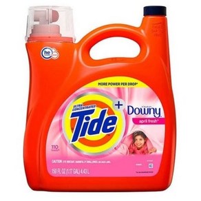 Tide Plus Downy Liquid Laundry Detergent 타이드 다우니 에이프릴 프레쉬 향 액체 세탁 세제 액상세제