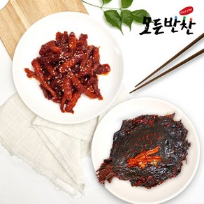 [모든반찬] 깻잎무침 1kg+더덕무침 1kg 반찬세트, 2개, 1kg