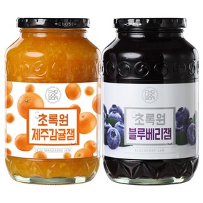 초록원 블루베리잼 1kg+제주감귤잼 1kg, 1kg