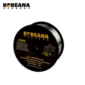 코리아나 논가스 스텐 와이어 용접봉 0.9 1kg, K-308 (1kg), 1개, 스텐 논가스용접봉 k-308 0.9mm 1kg