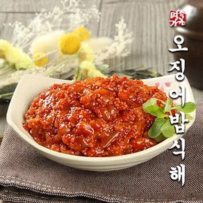 밥한공기 뚝딱 국민반찬 동해안 소울푸드 오징어밥식해 300g 600g [속초명가젓갈], 1개