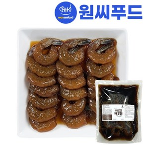 짜지않은 깐새우장 1kg 순살통통 양념 간장 새우장, 1개